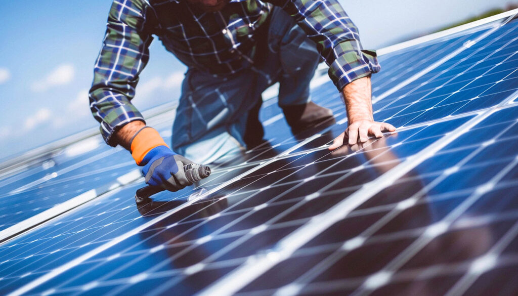 Instalación de energía solar para eficiencia y sostenibilidad